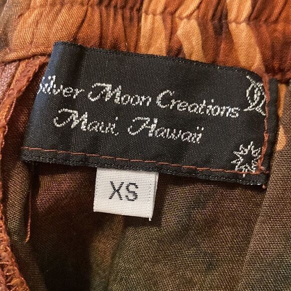 SILVER Moon Creations Maui, Hawaii Hawaiian Printed Shirt & Pants Set Size S/XS - Picture 13 of 16